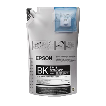 Epson UltraChrome DS Sublimation Ink Bag - Black 1 Liter - Equipment Zone Online Store
