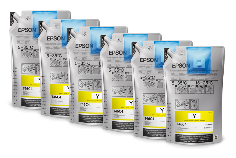 Epson UltraChrome DS T46C Yellow Ink - 6 Pack - Equipment Zone Online Store