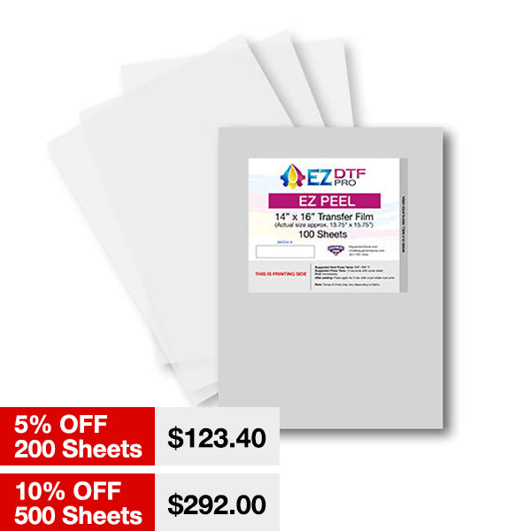 EZ DTF PRO 14X16 EZ PEEL FILM