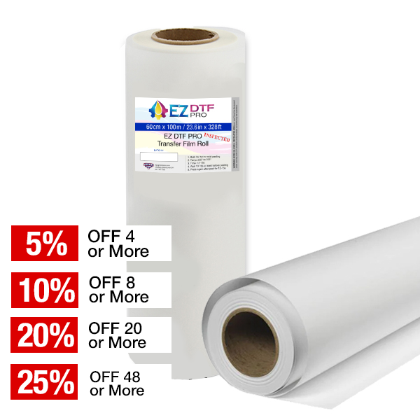 EZ DTF PRO Matte COLD PEEL Film Roll - 23.6" x 328'