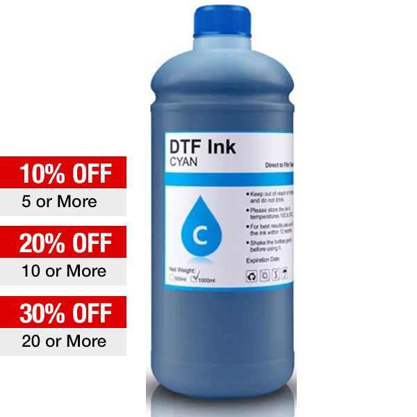 EZ DTF PRO Cyan Ink 1 Liter (1000 ml)