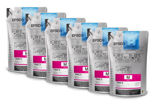 Epson UltraChrome DS T46C Magenta Ink - 6 Pack - Equipment Zone Online Store
