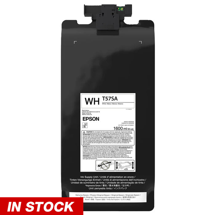 Epson SureColor G6070 High Capacity T57S 1.6L Ink Cartridges - White