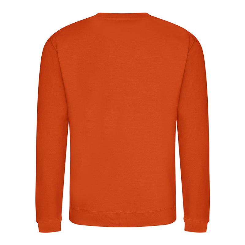 College Crew Neck Sweatshirt - Burnt Orange