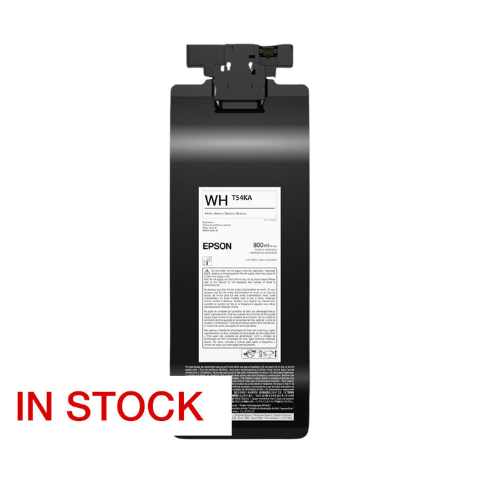 White Epson F2270 UltraChrome DG2 Ink Pack - 800ml.  Item T54KA20