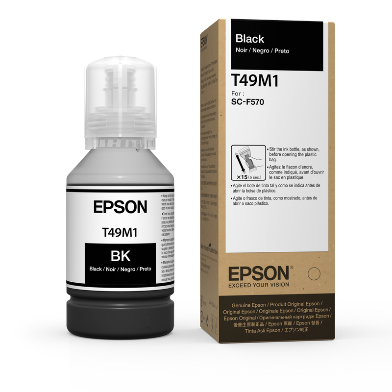 Black Epson Dye-Sublimation Ink for F570 printer - 142mL - Equipment Zone Online Store