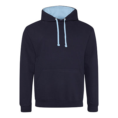 Varsity Contrast Hoodie - French Navy / Sky Blue - Equipment Zone Online Store