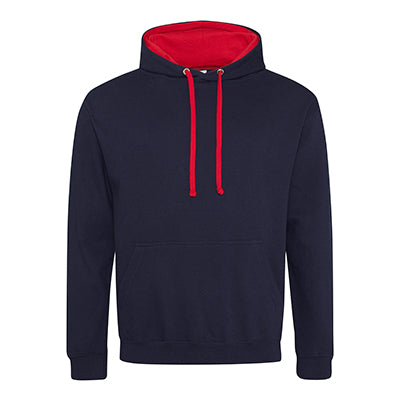 Varsity Contrast Hoodie - French Navy / Fire Red - Equipment Zone Online Store