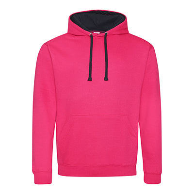 Varsity Contrast Hoodie - Hot Pink / French Navy - Equipment Zone Online Store