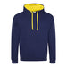 Varsity Contrast Hoodie - Oxford Navy / Sun Yellow - Equipment Zone Online Store