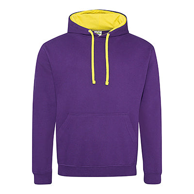 VARSITY CONTRAST HOODIE PURPLE/SUN YELLOW - Equipment Zone Online Store