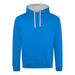 Varsity Contrast Hoodie - Sapphire Blue / Heather Grey - Equipment Zone Online Store