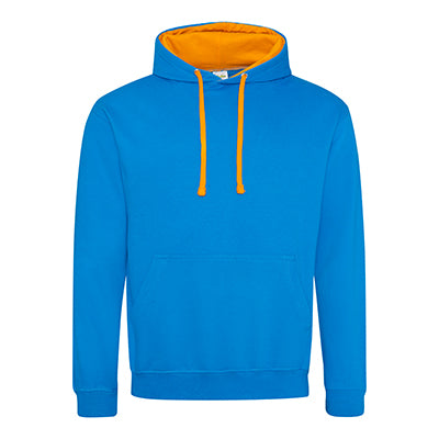 Varsity Contrast Hoodie - Sapphire Blue / Orange - Equipment Zone Online Store