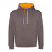 Varsity Contrast Hoodie - Charcoal / Orange Crush - Equipment Zone Online Store