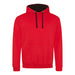 Varsity Contrast Hoodie - Fire Red / Jet Black - Equipment Zone Online Store