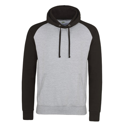Baseball Hoodie - Heather Grey / Jet Black - Equipment Zone Online Store