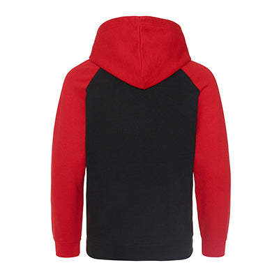 Baseball Hoodie - Jet Black / Fire Red - Equipment Zone Online Store