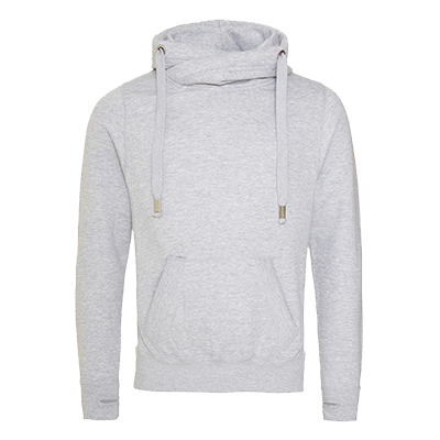 Adult Cross Neck Hoodie Sweat - Heather Grey - Equipment Zone Online Store