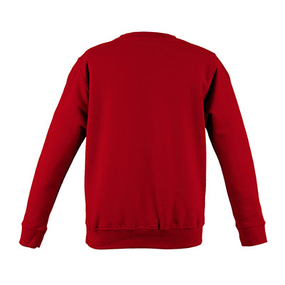 College Crew Neck Sweatshirt - Fire Red - Equipment Zone Online Store