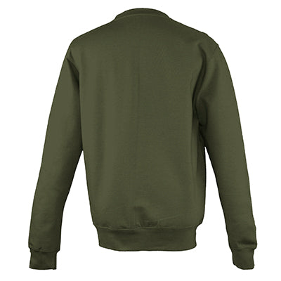 College Crew Neck Sweatshirt - Olive Green - Equipment Zone Online Store