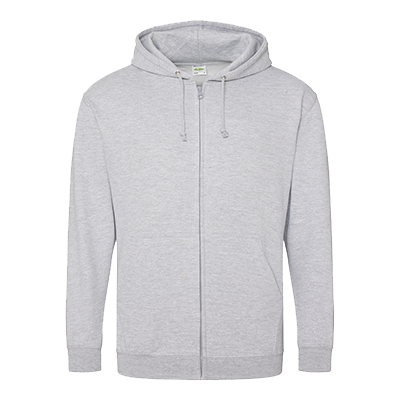 Zippered Hoodie - Heather Grey - Equipment Zone Online Store