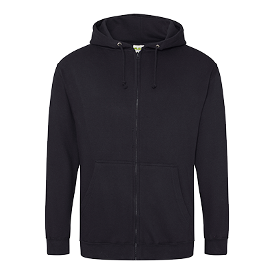 Zippered Hoodie - Jet Black - Equipment Zone Online Store