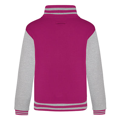 Youth Letterman - Hot Pink/Heather Grey - Equipment Zone Online Store