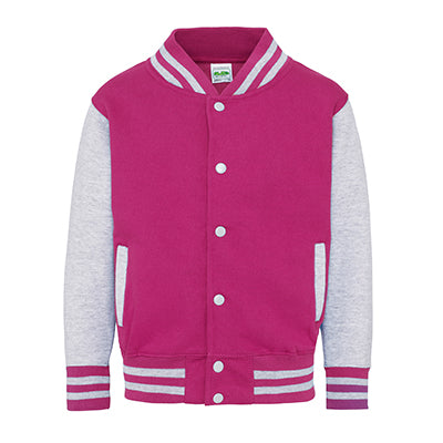 Youth Letterman - Hot Pink/Heather Grey - Equipment Zone Online Store