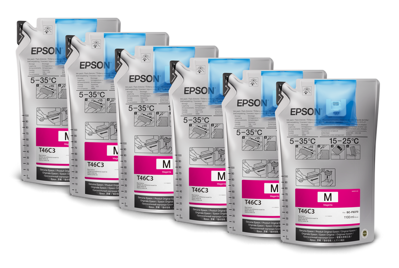 Epson UltraChrome DS T46C Magenta Ink - 6 Pack - Equipment Zone Online Store