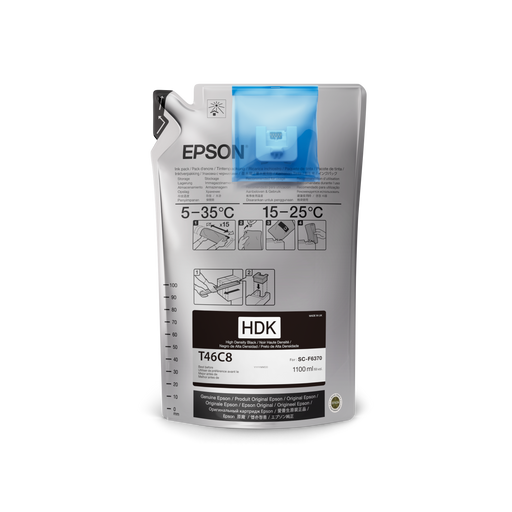 Epson UltraChrome DS T46C Individual Bag Ink - Black - Equipment Zone Online Store