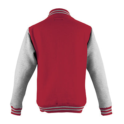Adult Letterman - Fire Red/Heather Grey - Equipment Zone Online Store