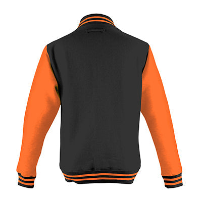 Adult Letterman - Jet Black/Orange Crush - Equipment Zone Online Store