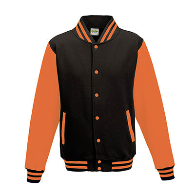 Adult Letterman - Jet Black/Orange Crush - Equipment Zone Online Store