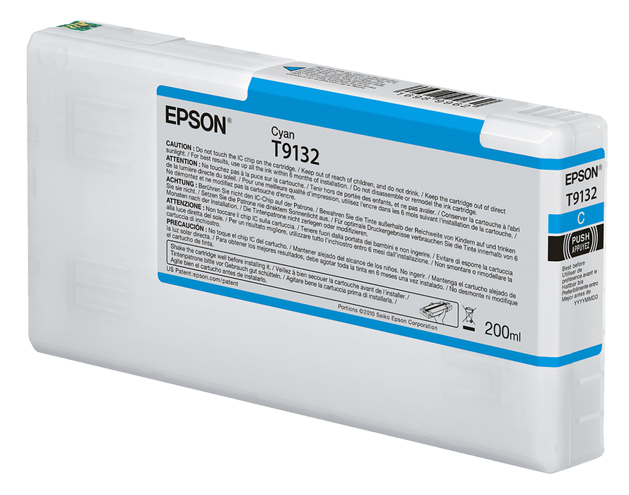 Epson UltraChrome HDX Cyan Ink Cartridge - 200ML - Equipment Zone Online Store