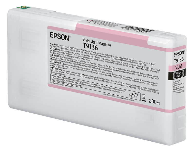 Epson UltraChrome HDX Vivid Light Magenta Ink Cartridge - 200ML - Equipment Zone Online Store