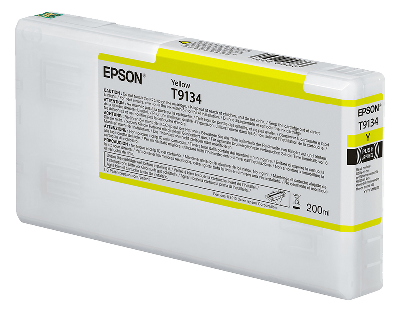Epson UltraChrome HDX Yellow Ink Cartridge - 200ML - Equipment Zone Online Store