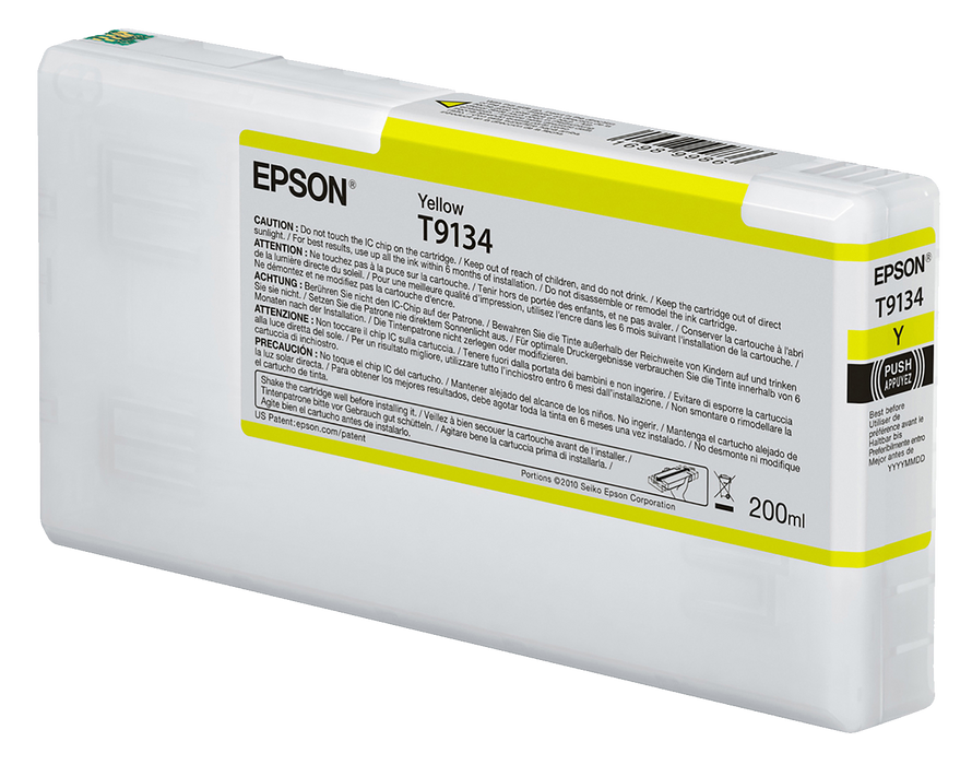 Epson UltraChrome HDX Yellow Ink Cartridge - 200ML - Equipment Zone Online Store