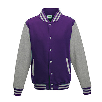 Adult Letterman - Purple/Heather Grey - Equipment Zone Online Store